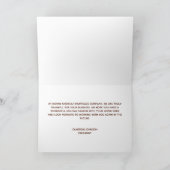 Happy Thanksgiving Business Autumn Leaves Company Kaart (Binnen)