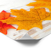 Happy Thanksgiving Business Autumn Leaves Company Poster (Hoek)