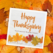 Happy Thanksgiving Business Custom Company Party Servet