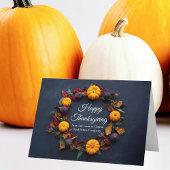 Happy Thanksgiving Business Pumpkin - Modern Kaart