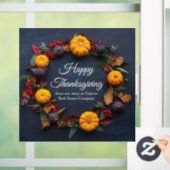 Happy Thanksgiving Business Pumpkin - Modern Raamsticker (Huis)