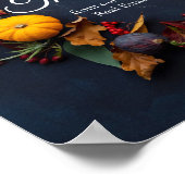 Happy Thanksgiving Business Pumpkin WreatCustom Poster (Hoek)