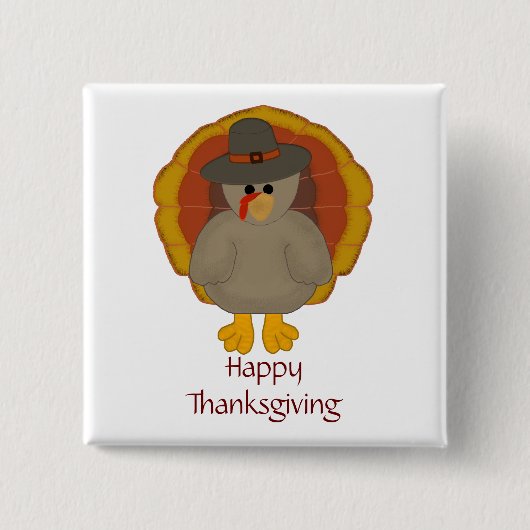 Happy Thanksgiving Button (Voorkant)