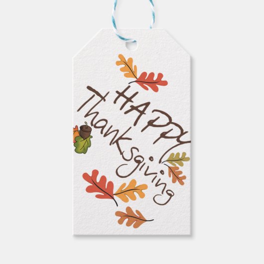 Happy Thanksgiving Cadeaulabel (Voorkant)