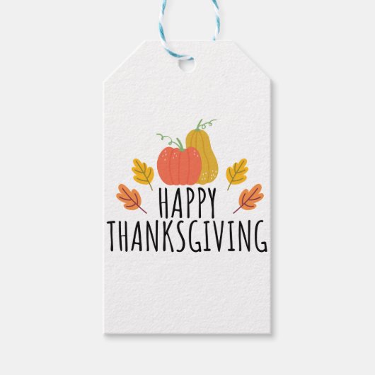 HAPPY THANKSGIVING CADEAULABEL (Voorkant)