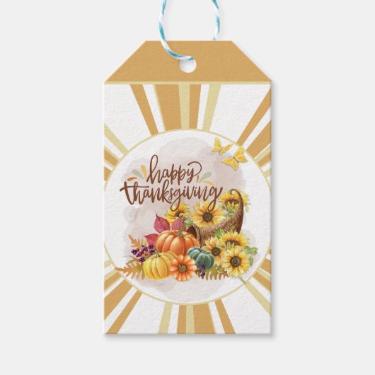 Happy Thanksgiving Cadeaulabel (Voorkant)