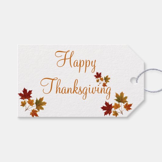 Happy Thanksgiving Cadeaulabel (Voorkant (Horizontaal))