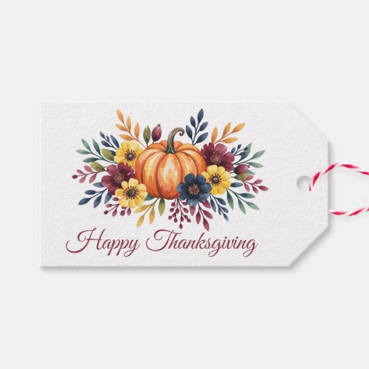 Happy Thanksgiving Cadeaulabel (Voorkant (Horizontaal))
