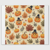 Happy Thanksgiving Cadeaupapier (Vlak)