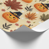 Happy Thanksgiving Cadeaupapier (Hoek)
