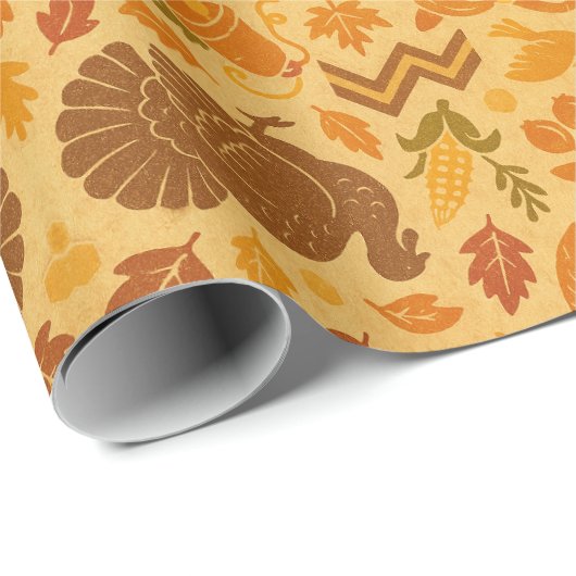 Happy Thanksgiving Cadeaupapier (Rol Hoek)