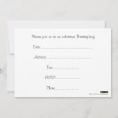 Happy Thanksgiving Canada met vlag en kalkoen Kaart (Achterkant)