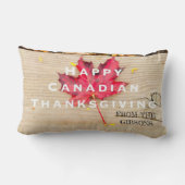 Happy Thanksgiving Canada Thanksgiving Maple Leaf Kussen (Achterkant)