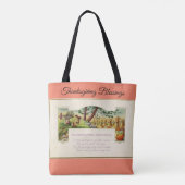 Happy Thanksgiving Canvas tas (Achterkant)