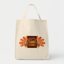 Happy Thanksgiving Canvas tas