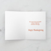 Happy Thanksgiving Card Cute Acorn Stick Man Feestdagen Kaart (Binnen)