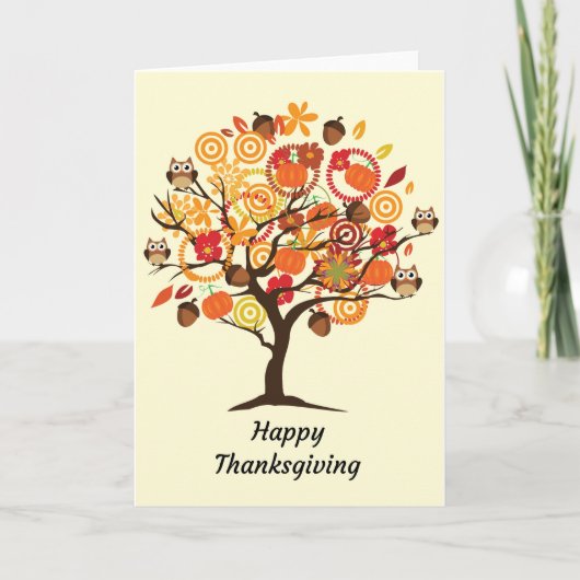 Happy Thanksgiving Card Kaart (Voorkant)