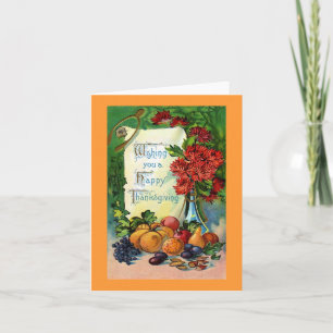  Happy Thanksgiving Card Reproduction Feestdagen Kaart
