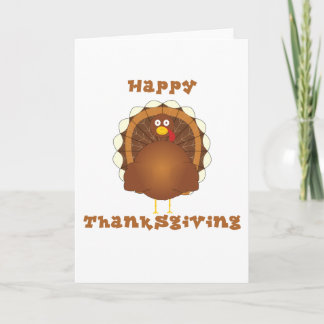 Happy Thanksgiving cartoon kalkoen Feestdagen Kaart
