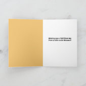 Happy Thanksgiving Cat in Coronavirus Face Mask Feestdagen Kaart (Binnen)