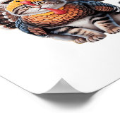 Happy Thanksgiving Cat Turkey Day Herfst Classic T Poster (Hoek)