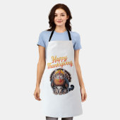 Happy Thanksgiving Cat Turkey Day Herfst Classic T Schort (Gedragen)