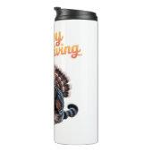 Happy Thanksgiving Cat Turkey Day Herfst Classic T Thermosbeker (Geroteerd rechts)