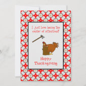 Happy Thanksgiving Center of Attention Turkije Feestdagenkaart (Voorkant)