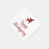 Happy Thanksgiving Chihuahua Paper Napkins Servet (Hoek)