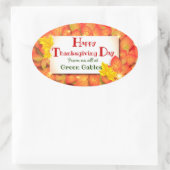 Happy Thanksgiving Classic Round Sticker (Tas)