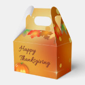 Happy Thanksgiving Colorful Autumn Leaves Bedankdoosjes (Achterkant)