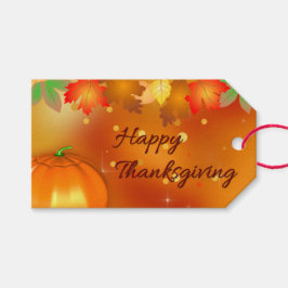 Happy Thanksgiving Colorful Autumn Leaves Cadeaulabel