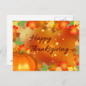 Happy Thanksgiving Colorful Autumn Leaves Feestdagenkaart (Voorkant / Achterkant)