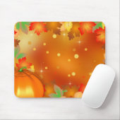 Happy Thanksgiving Colorful Autumn Leaves Muismat (Met muis)