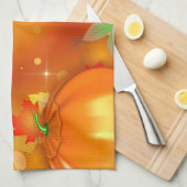 Happy Thanksgiving Colorful Autumn Leaves Theedoek (Quarter Fold)