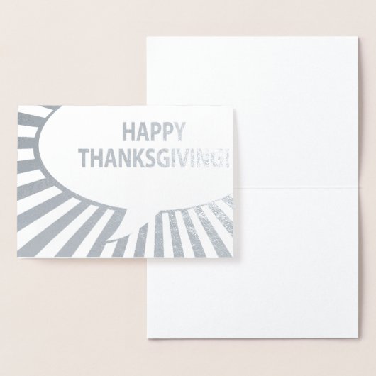 Happy Thanksgiving Comic Bubble Silver Foil Folie Kaarten (Display)
