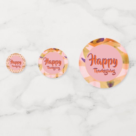 Happy Thanksgiving Confetti (Achterkanten)