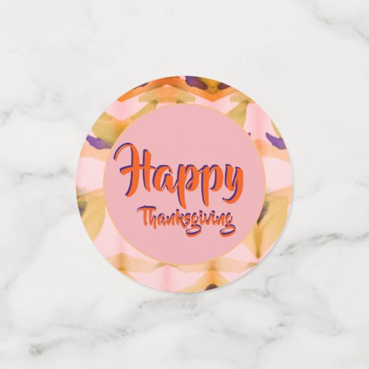 Happy Thanksgiving Confetti (Kleine voorkant)