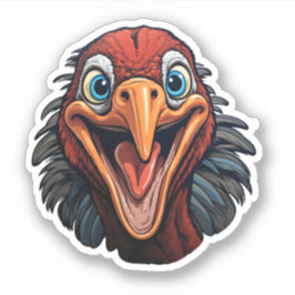 Happy Thanksgiving Cool Cartoon Funny Turkije Gezi Sticker