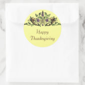 Happy Thanksgiving  Cornucopia LG Sticker (Tas)