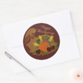Happy Thanksgiving Cornucopia Stickers (Envelop)