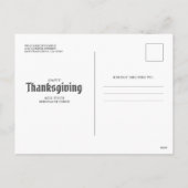 Happy Thanksgiving Country Rustic Family Foto Feestdagenkaart (Achterkant)