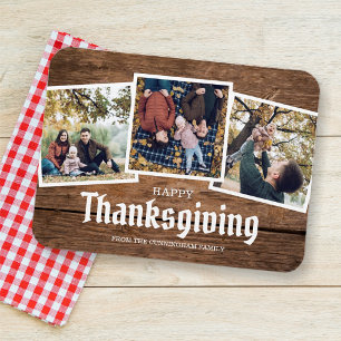 Happy Thanksgiving Country Rustic Family Foto Magneet