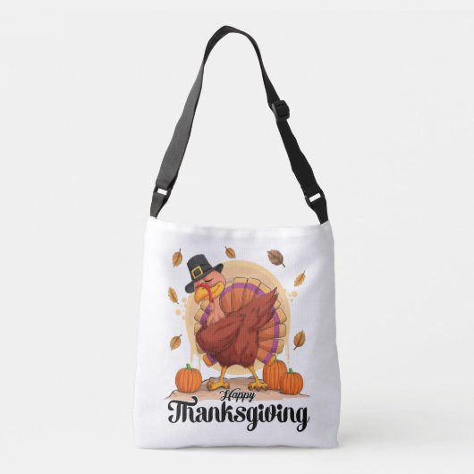 Happy Thanksgiving Crossbody Tas (Achterkant)