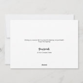 Happy Thanksgiving Custom logo Foliage Feestdagenkaart (Achterkant)