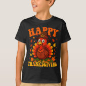 Happy Thanksgiving Cute Turkey Family Dinner Thank T-shirt (Voorkant)