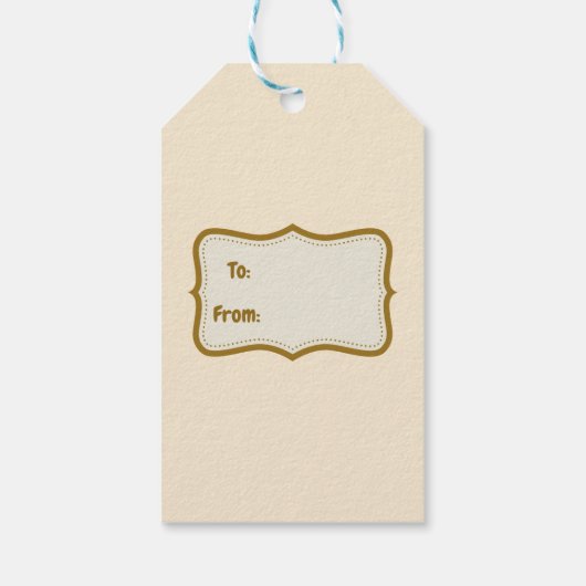 Happy Thanksgiving Cute Turkey, Horn of Plenty Cadeaulabel (Achterkant)