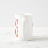 Happy Thanksgiving Cute Turkey Porselein Kop (Achterkant)