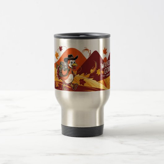 Happy Thanksgiving Cute Turkey Reisbeker (Center)