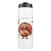 Happy Thanksgiving Cute Turkey Thermosbeker (Voorkant)